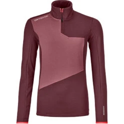 OrtovoxDamen Fleece Light Zip Neck Damen